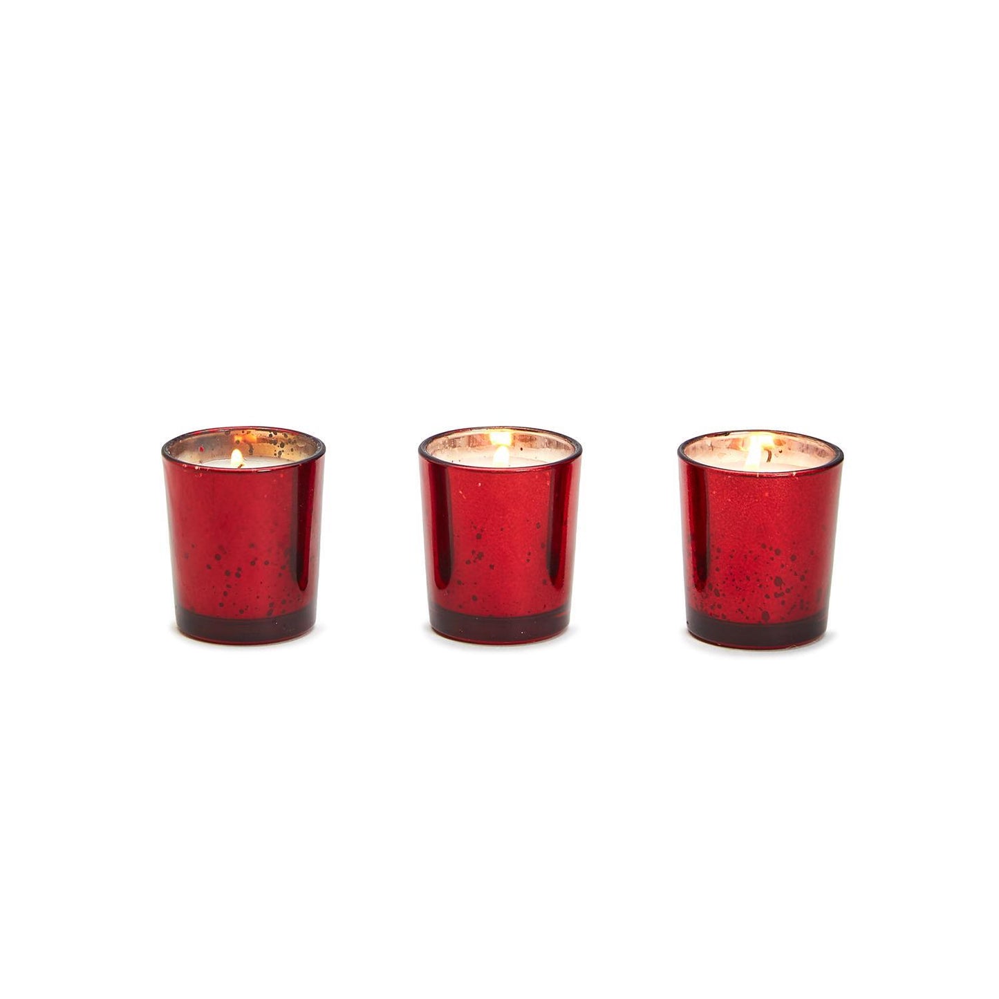 Candle Cracker Scented Candles Metallic Cups, Set of 3