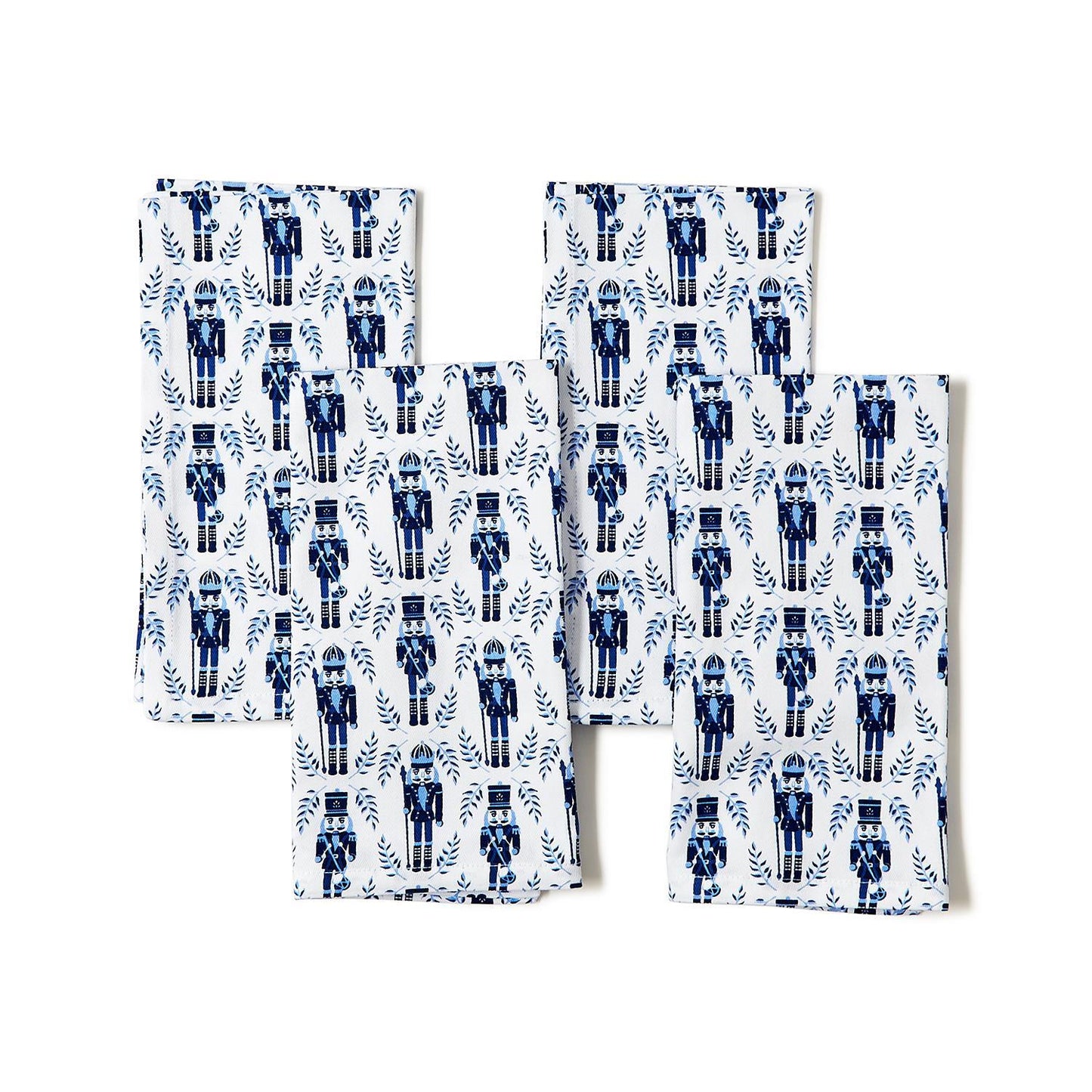 Blue Nutcracker Cloth Napkins, Set of 4