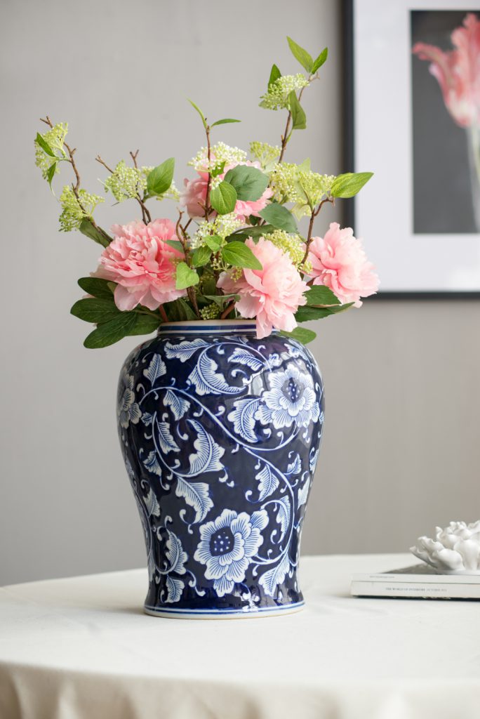 Dark Blue Lidded Ginger Jar