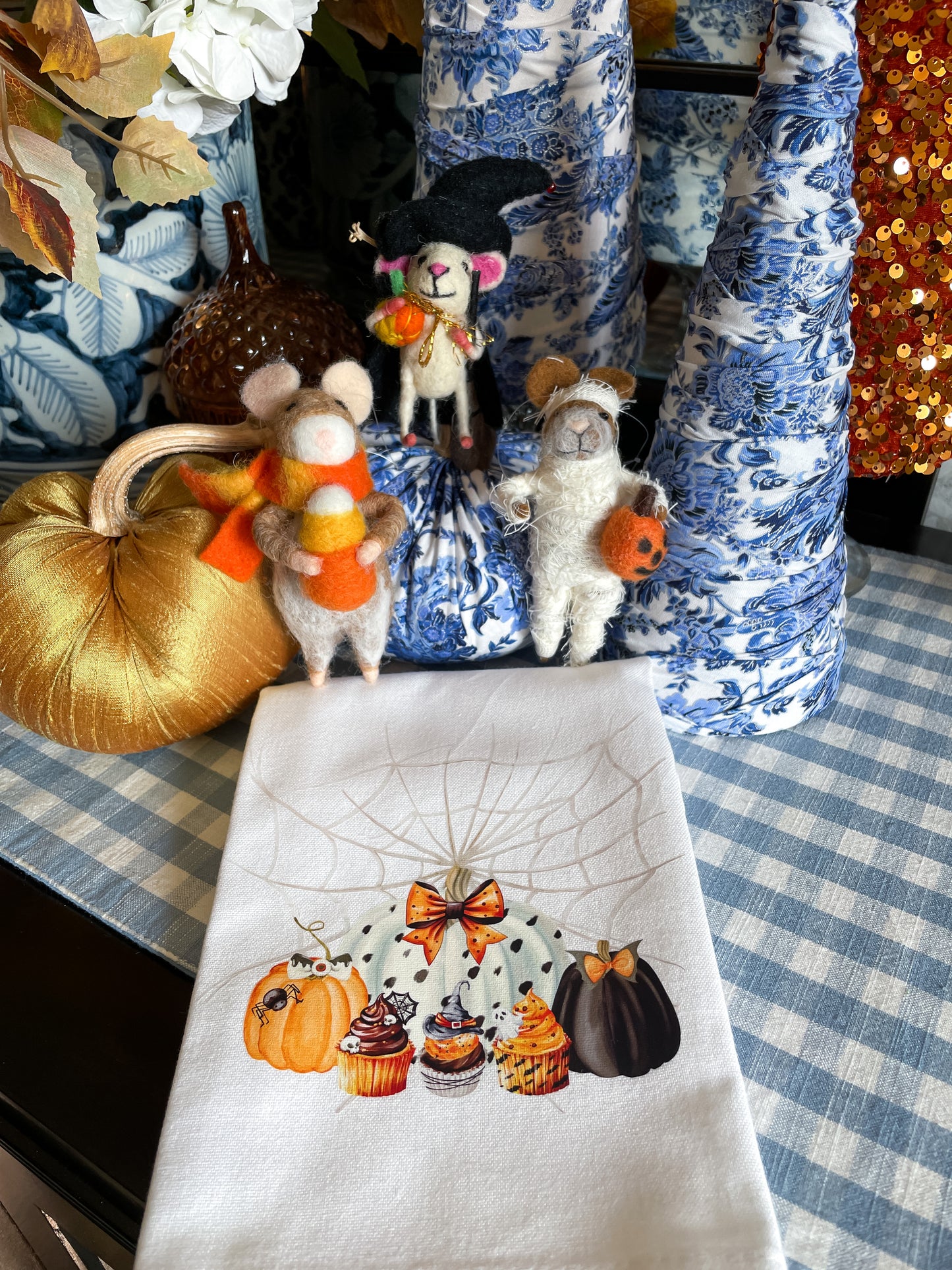 Halloween Cupcakes Kitchen Towel