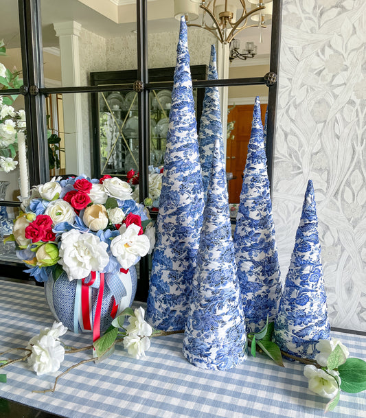 Chinoiserie Fabric Tree, Sold Individually