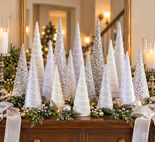 Cream and White Trees