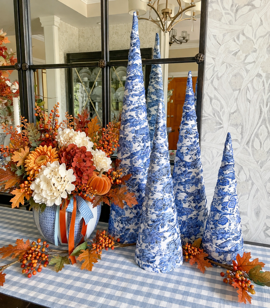 Chinoiserie Fabric Tree, Sold Individually