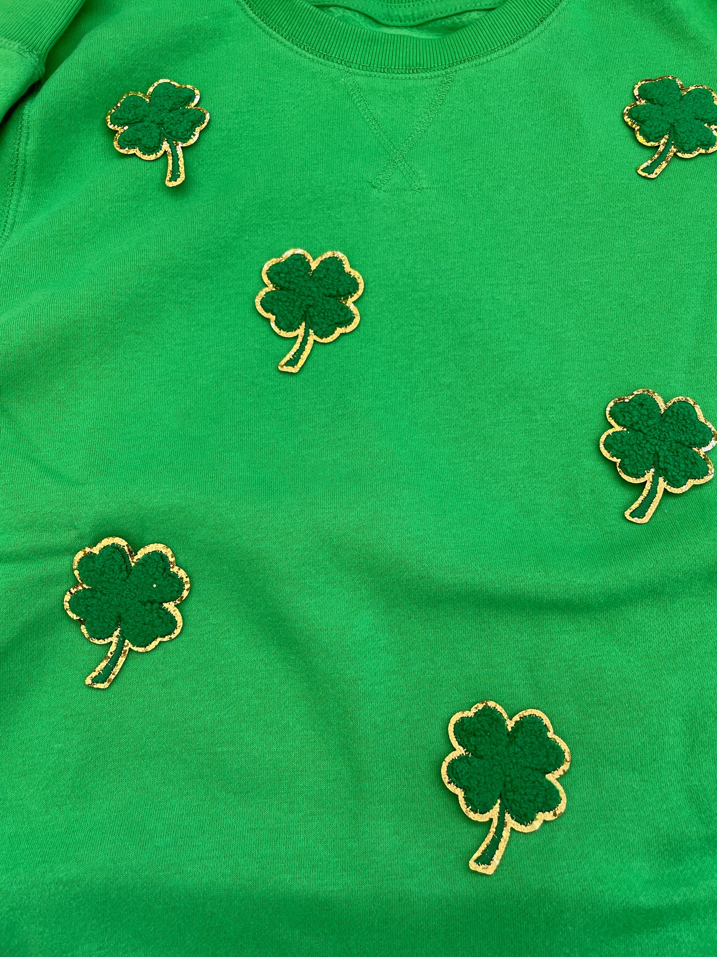 Shamrock Patch St. Patricks Sweatshirt