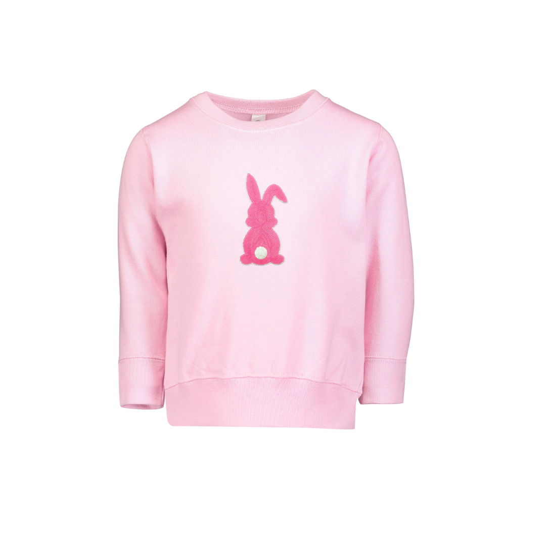 Pink Sequin Bunny Toddler Shirt