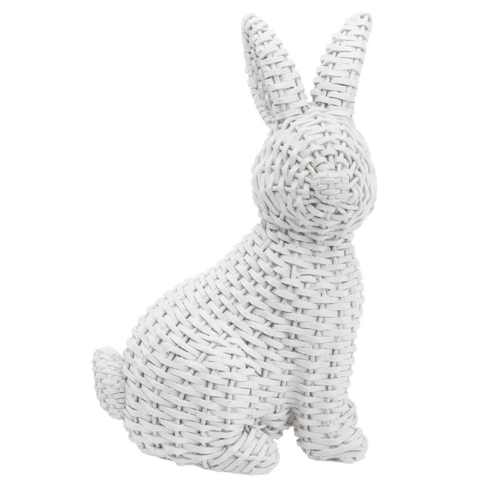 White Wicker Bunny, Sold Individually