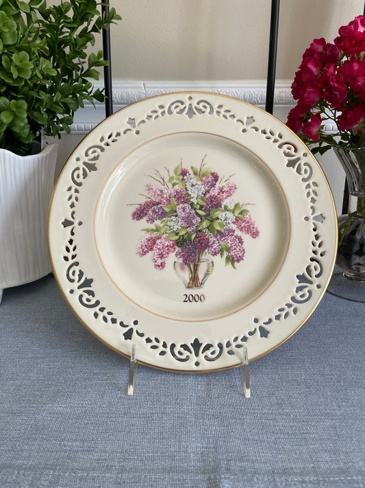 Lennox Colonial Bouquet Plate, New Hampshire