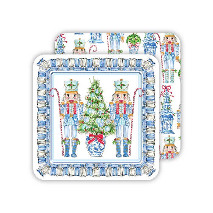 Chinoiserie Nutcrackers/Pattern Paper Coaster