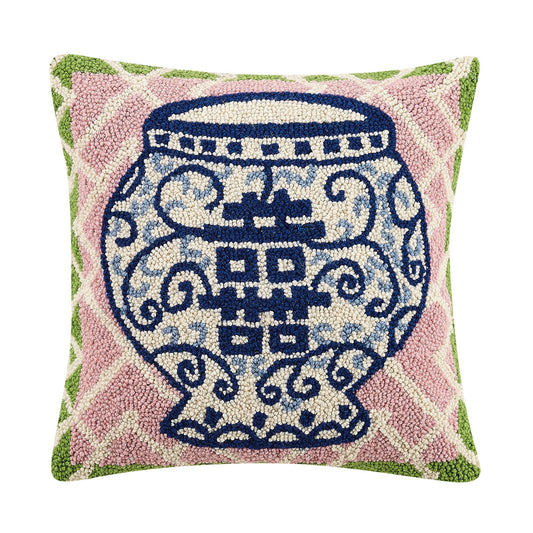 Pink Double Happiness Hook Pillow