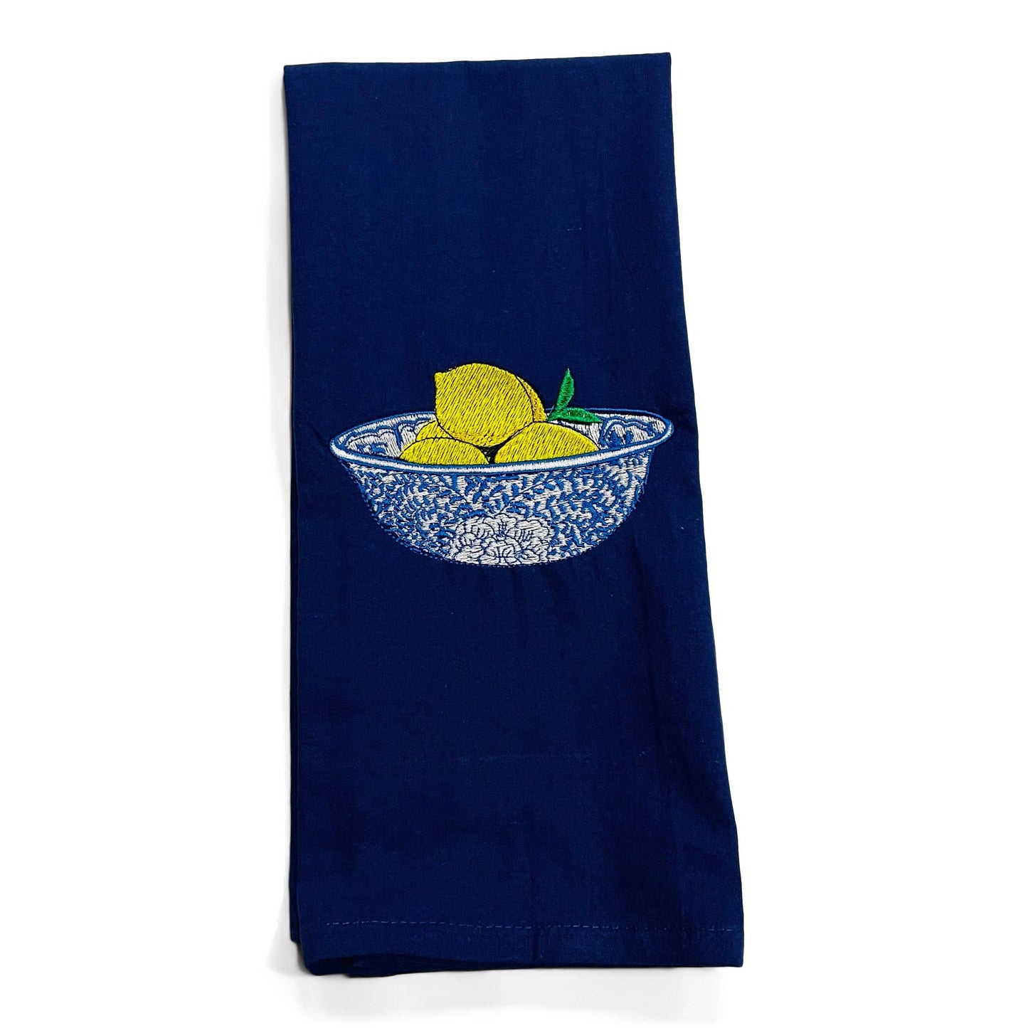 Lemons in a Blue and White Chinoiserie Dish