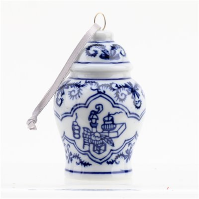 Chinoiserie Set of 6 Ornament Jars