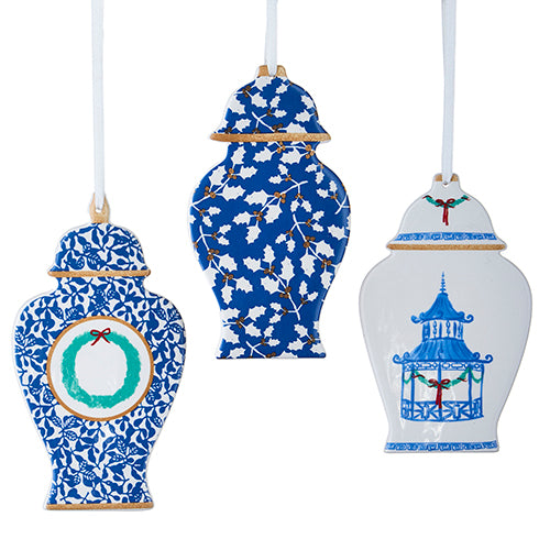 Ginger Jar Cut Out Ornaments 6"