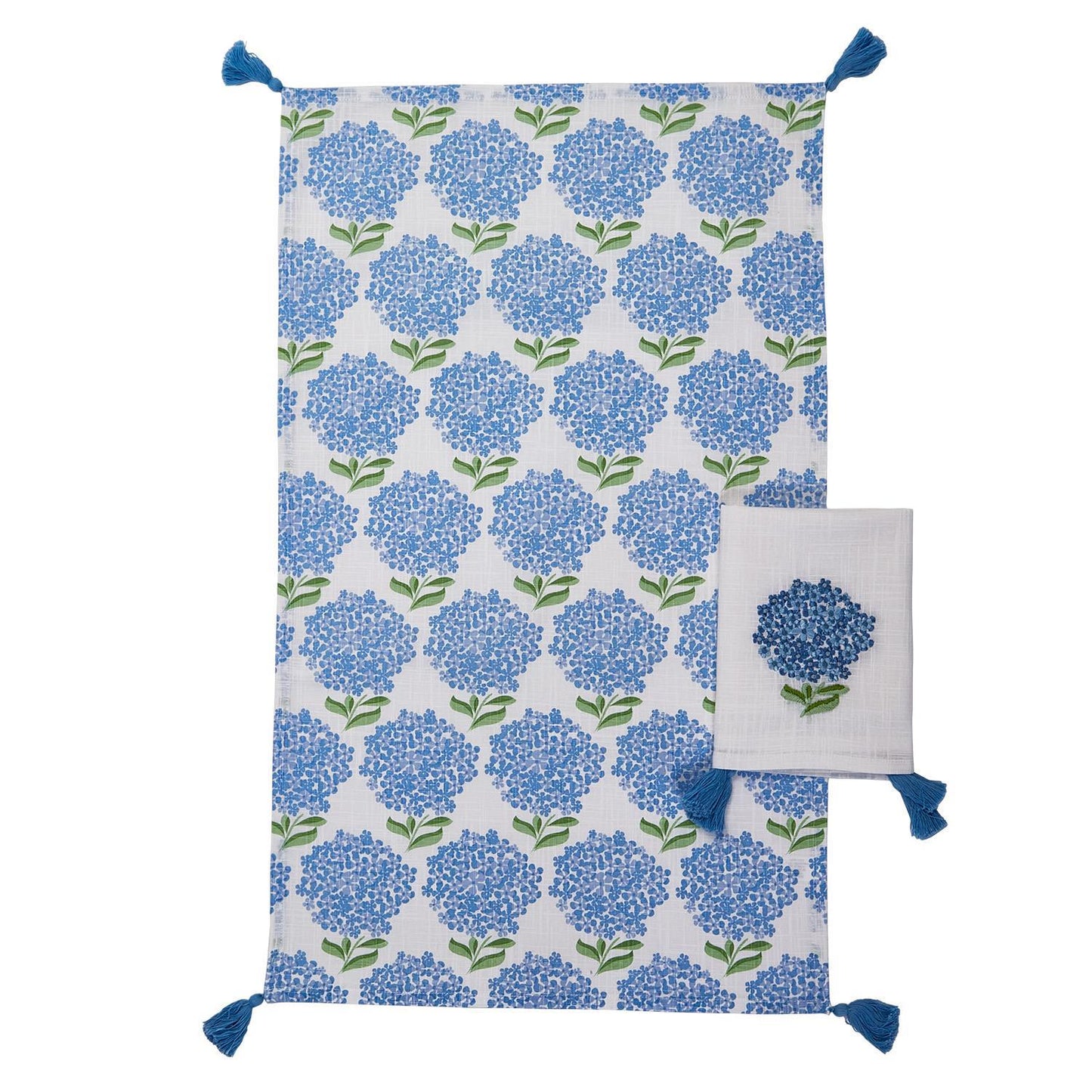 Hydrangea Towels, Set of Two