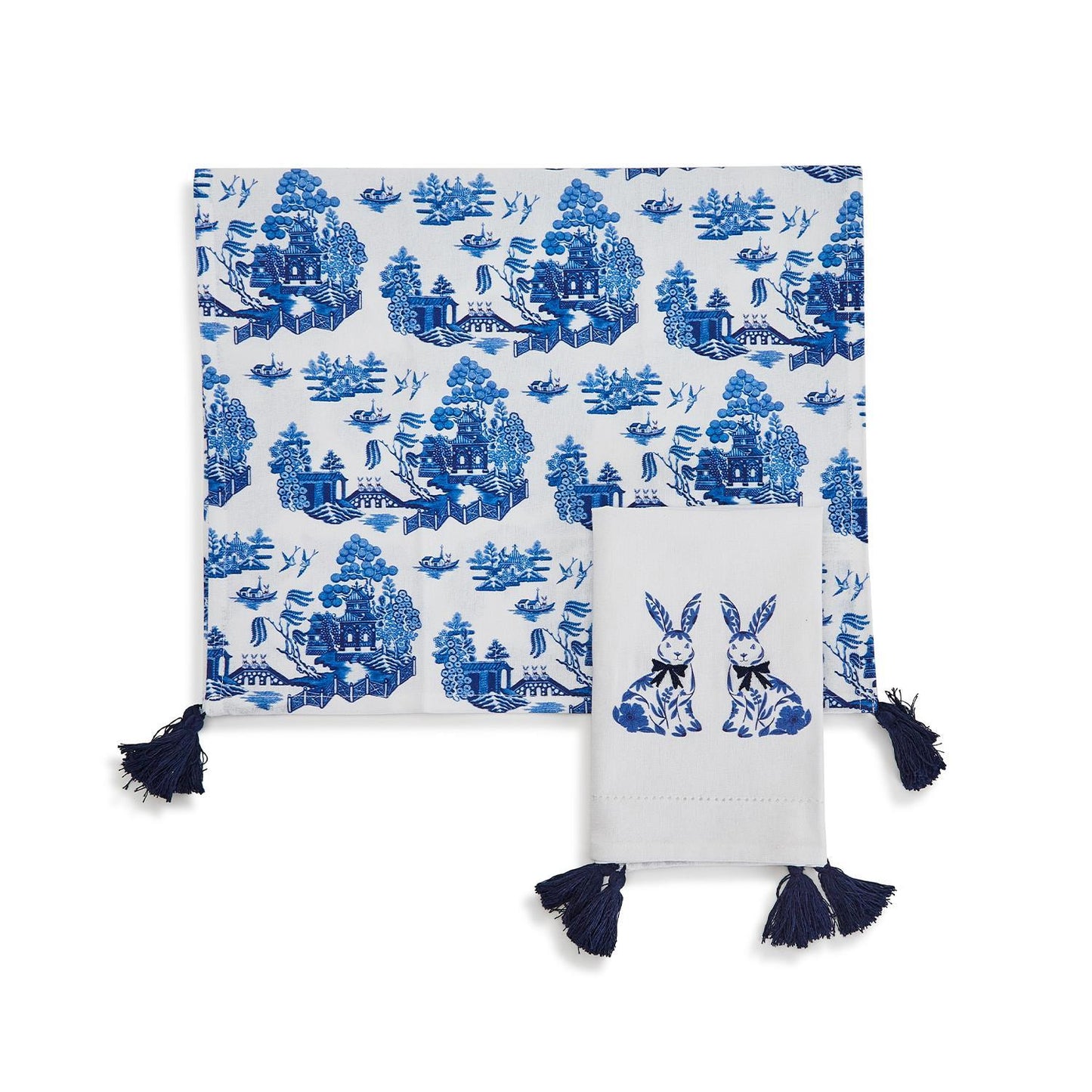 Chinoiserie Bunny Towels