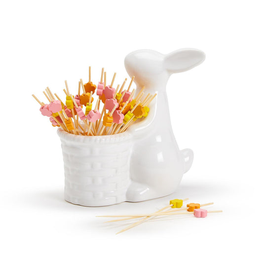 Bunny With Flower Picks