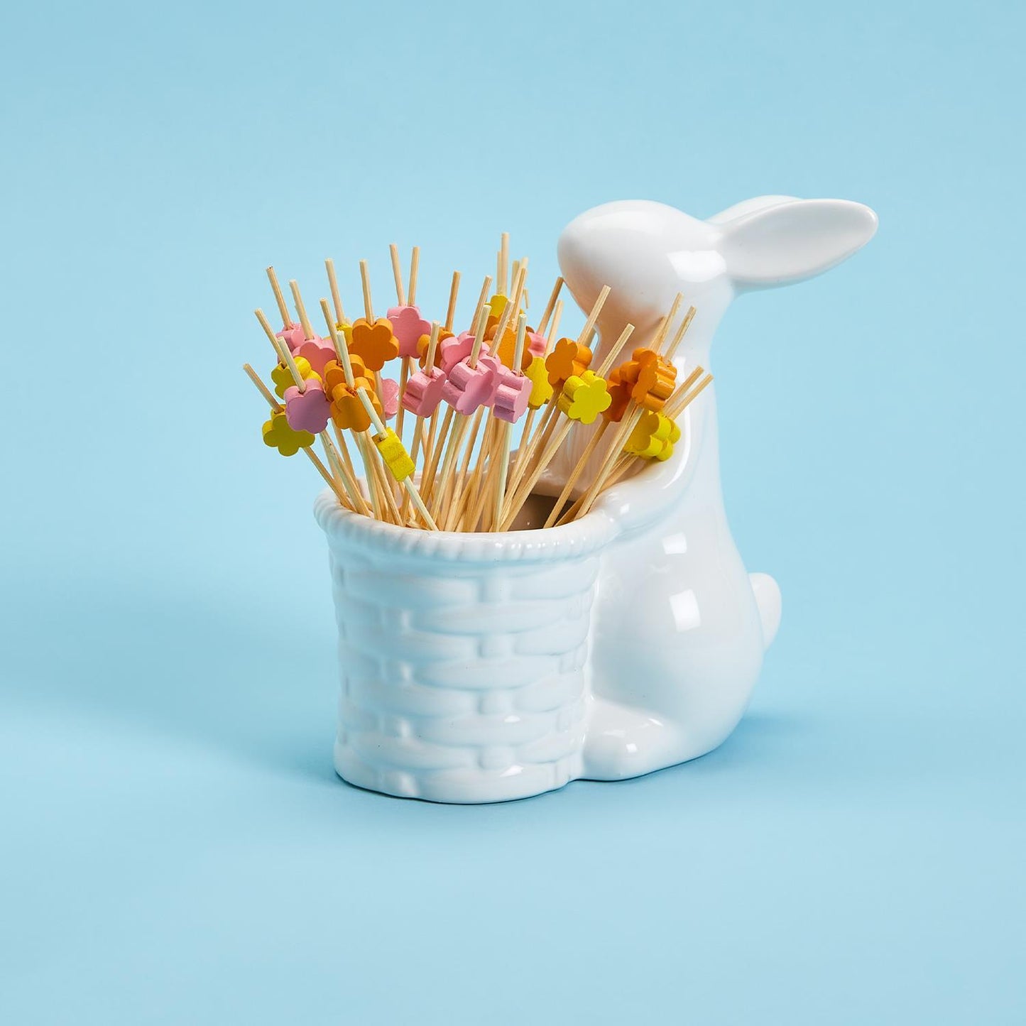 Bunny With Flower Picks