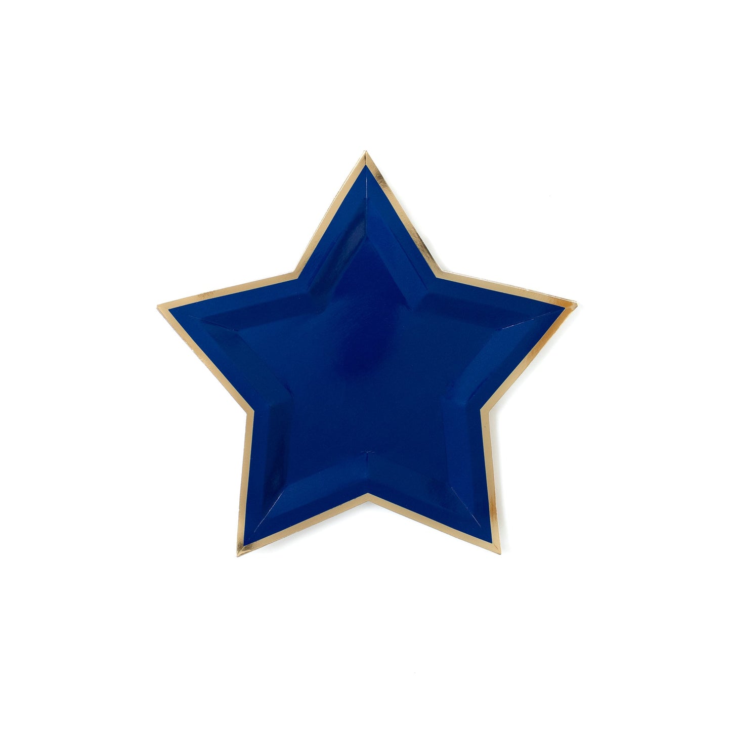 Blue Star Shaped Paper Plate
