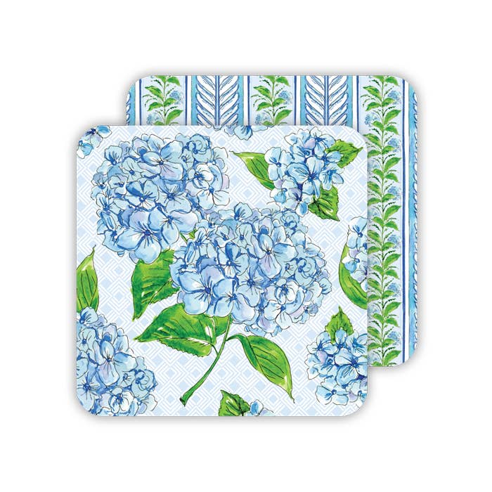 Blue Hydrangea Paper Coaster