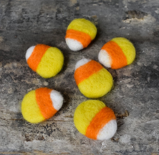 Wool Felted Candy Corn