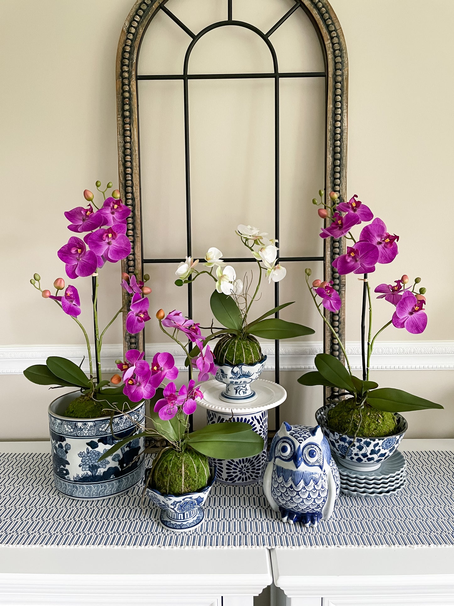Real Touch Purple Orchid Plant, 23.75"
