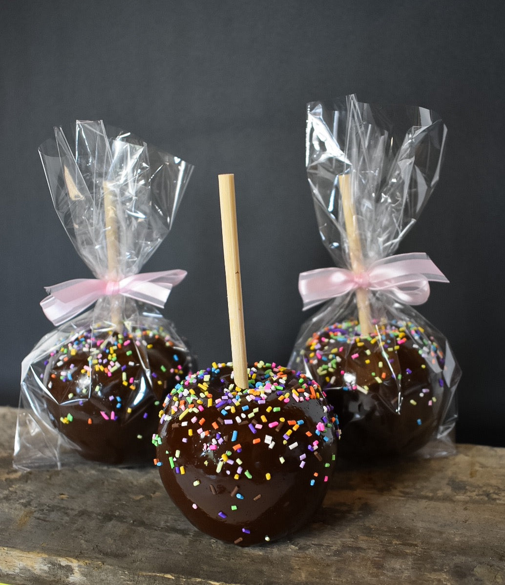 Permanent Chocolate Apple with Sprinkles