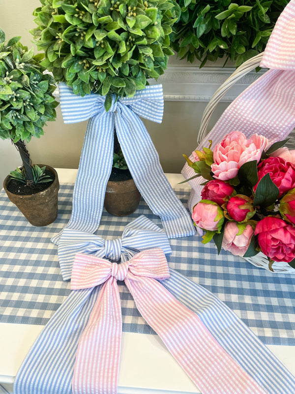 Seersucker Bows The Permanent Garden