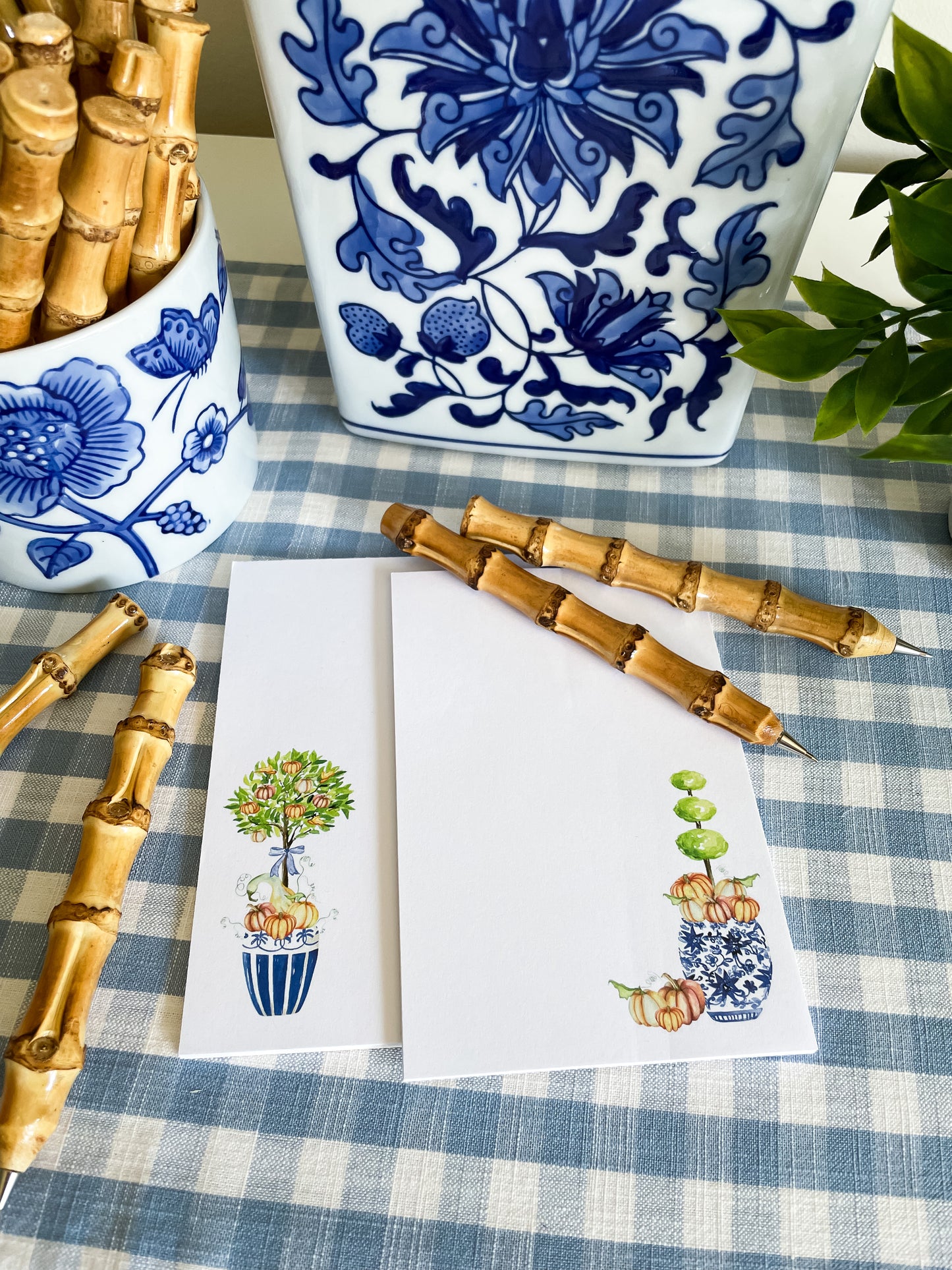 Set of 2 Notepads with Bamboo Pen